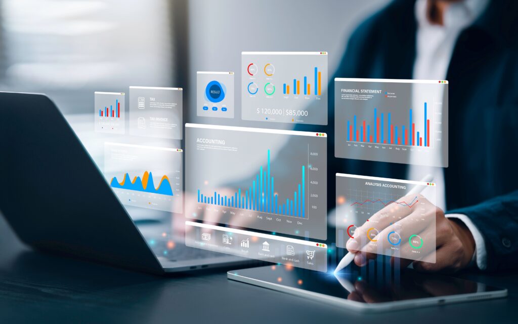 Interface de monitoring énergétique avec indicateurs de consommation, coûts et performance pour bâtiments tertiaires avec OCEA Smart Building