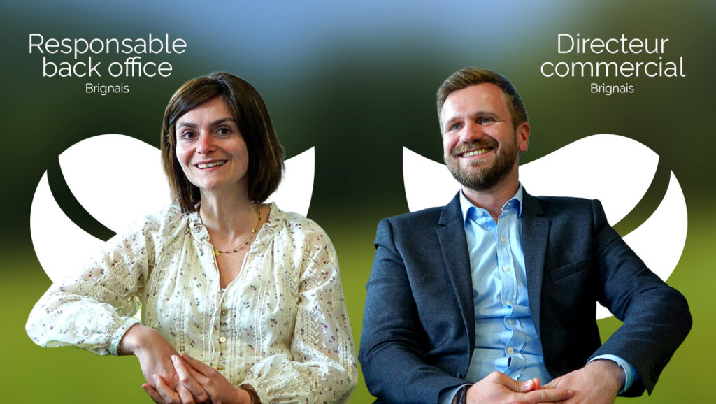 Portrait d'Elodie GRIN Responsable Back Office et Louis MALPEL Directeur Commercial chez OCEA Smart Building - Recrutement