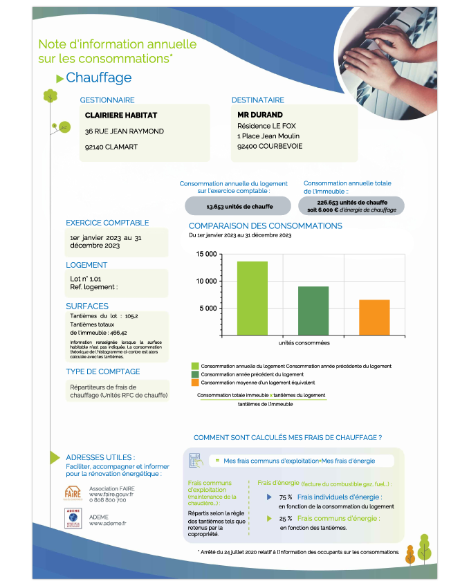 Note d'information annuelle recto - OCEA Smart Building